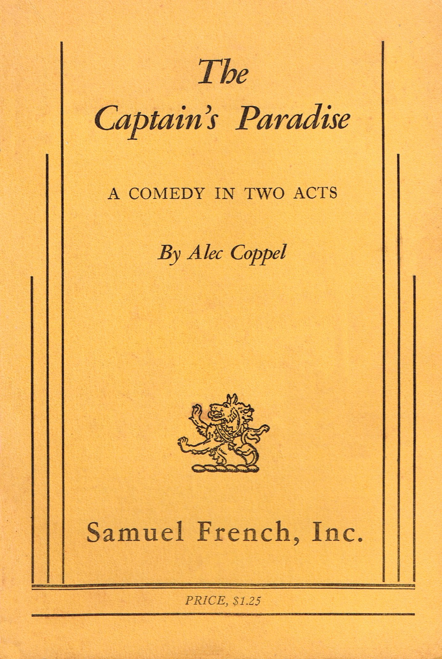 The Captain's Paradise by Alec Coppel | Goodreads