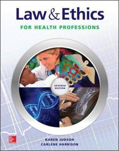 Law & Ethics for Health Professions by Karen Judson | Goodreads