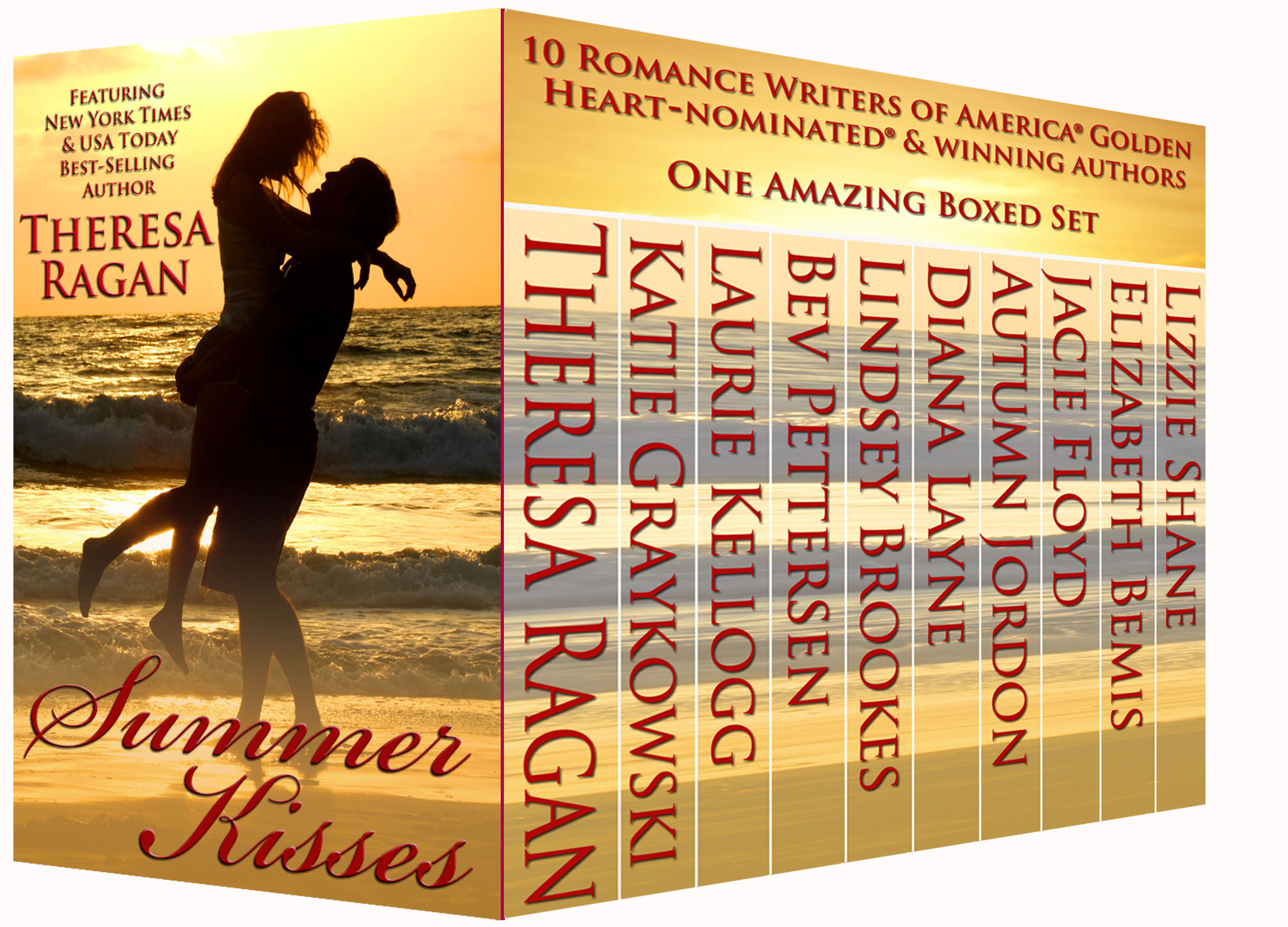 SUMMER KISSES: Ten Golden Heart © Authors Boxed Set by Theresa Ragan ...