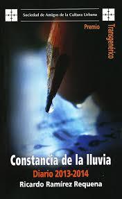 Constancia de la lluvia book cover