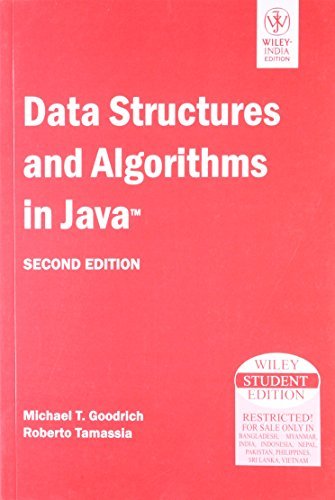 Data Structures And Algorithms In Java Book Data Structures And Algorithms In Java, 2Nd Ed by Roberto Tamassia ...