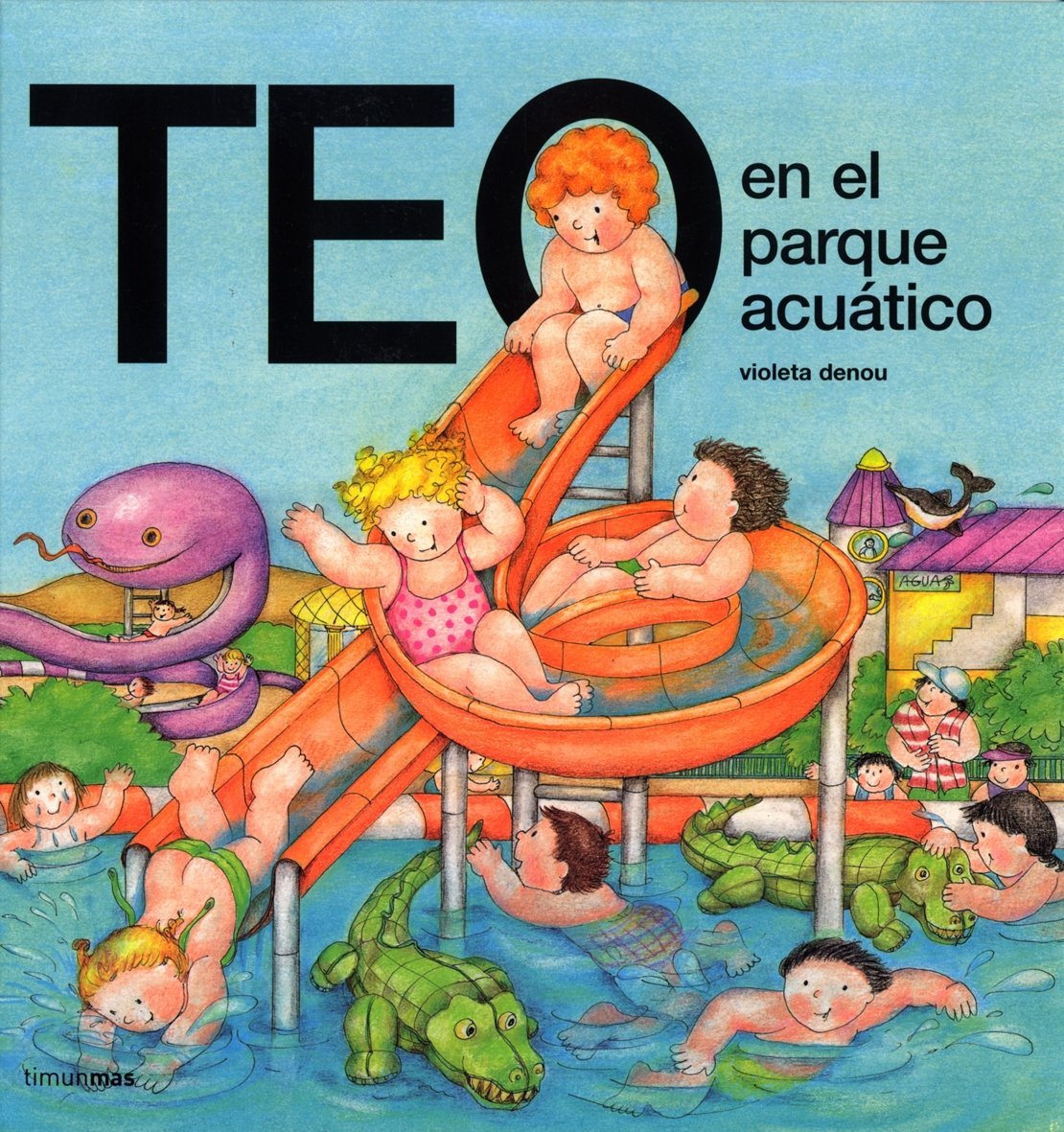 Teo en el parque acuático book cover