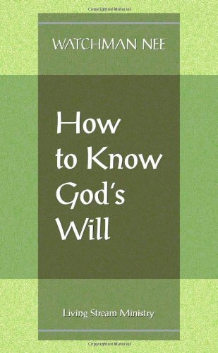 How to Know God's Will book cover