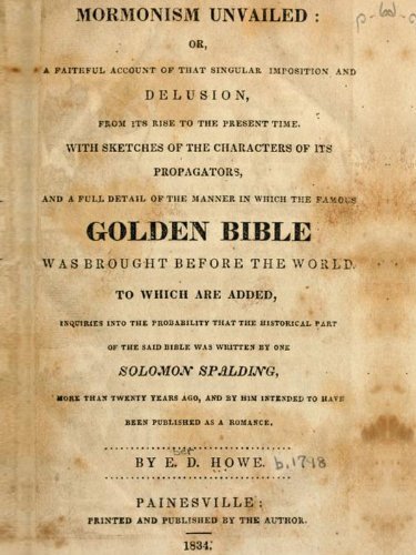 Mormonism Unvailed