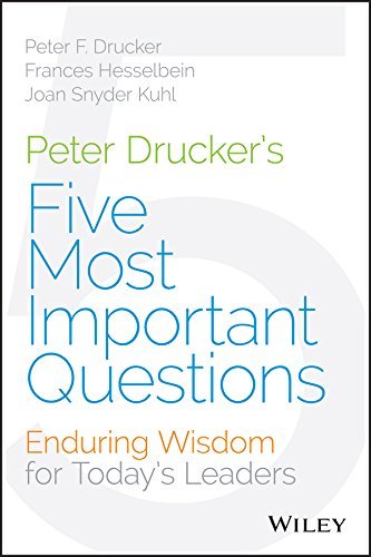 Peter Drucker's Five Most Important Questions book cover