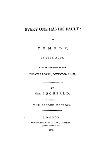 Every One Has His Fault book cover