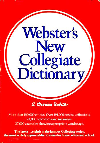 1921年発行Webster's Collegiate Dictionary 1921年発行Webster's Collegiate Dictionary Webster's