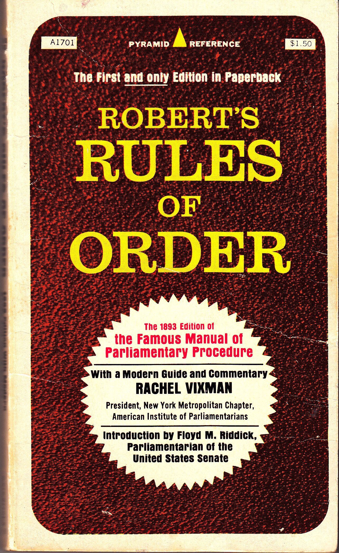 Robert's Rules of Order by Henry Martyn Robert Goodreads