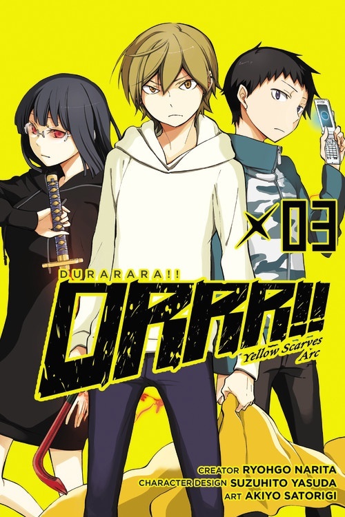 Durarara!! Yellow Scarves Arc book cover 3