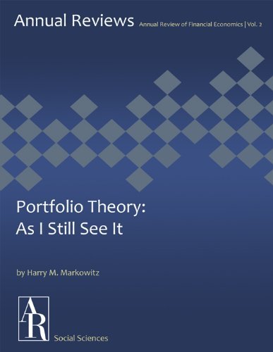 Portfolio Theory: As I Still See It by Harry M. Markowitz | Goodreads