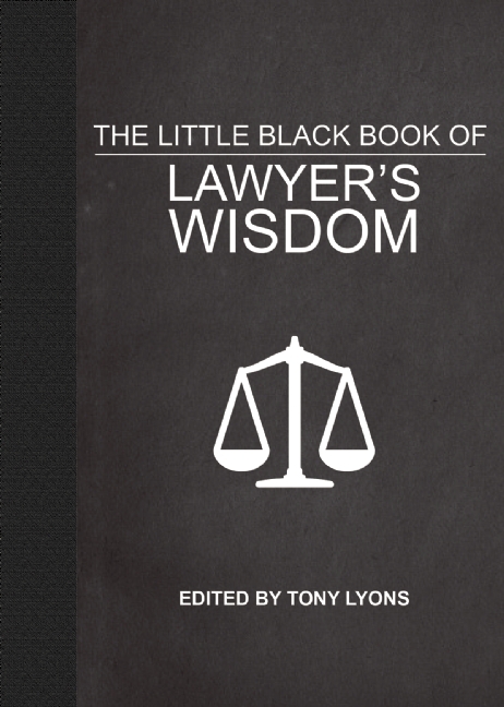 The Little Black Book of Lawyer's Wisdom book cover