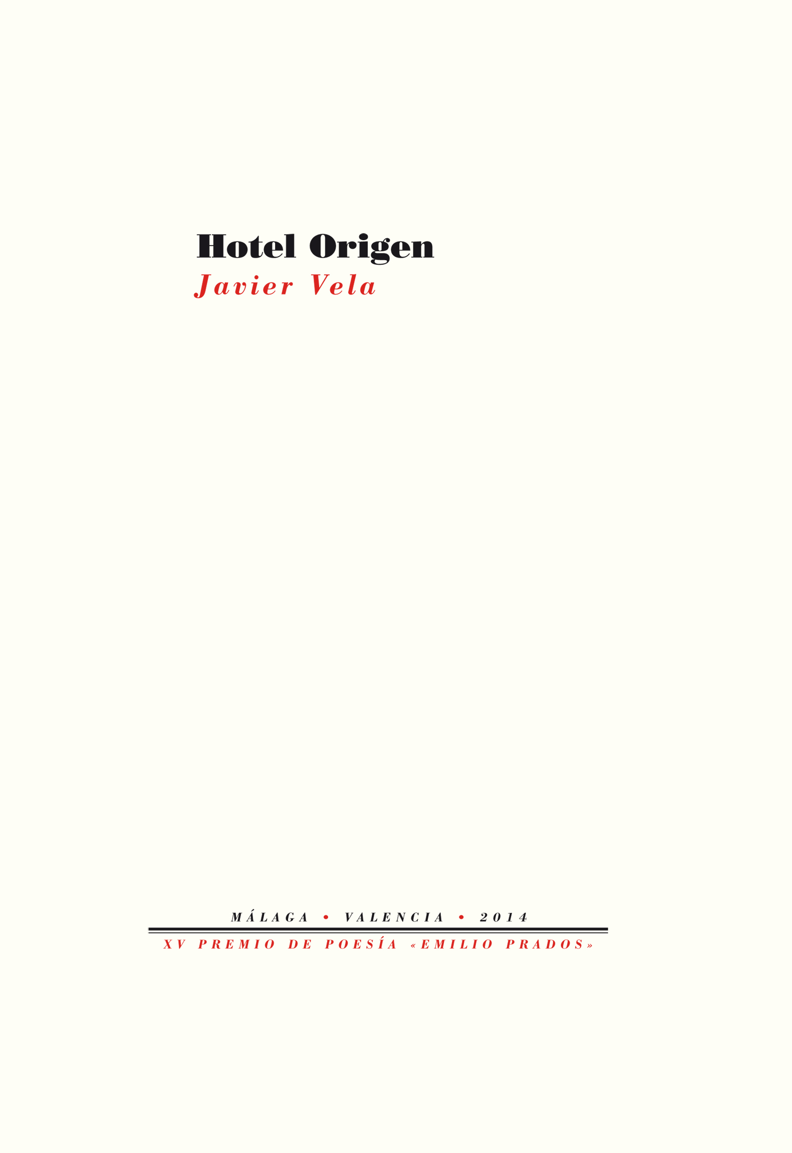 Hotel Origen book cover