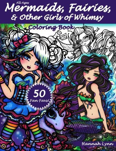 Mermaids, Fairies, & Other Girls of Whimsy Coloring Book book cover