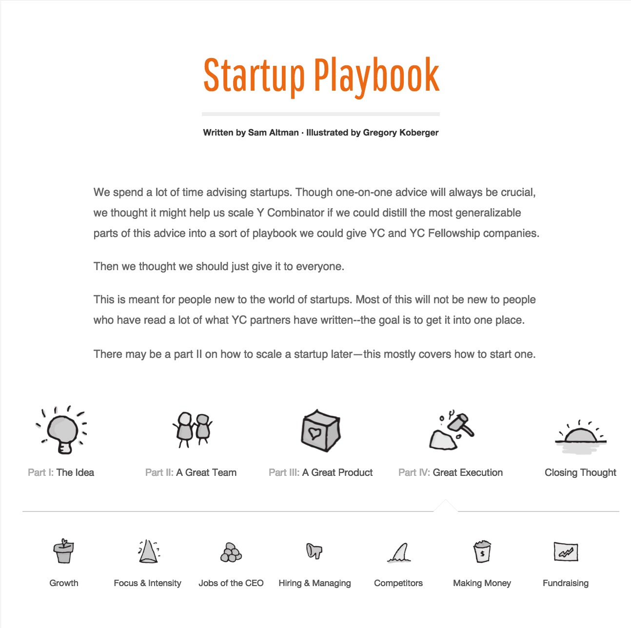 Startup Playbook