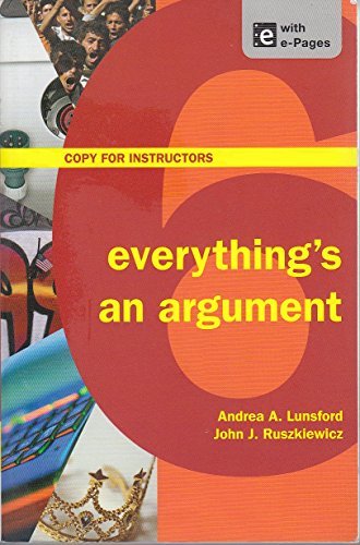 Everything's an Argument with Readings by Andrea A. Lunsford | Goodreads