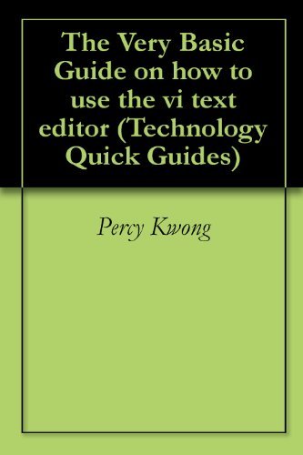 The Very Basic Guide on how to use the vi text editor by Percy Kwong ...
