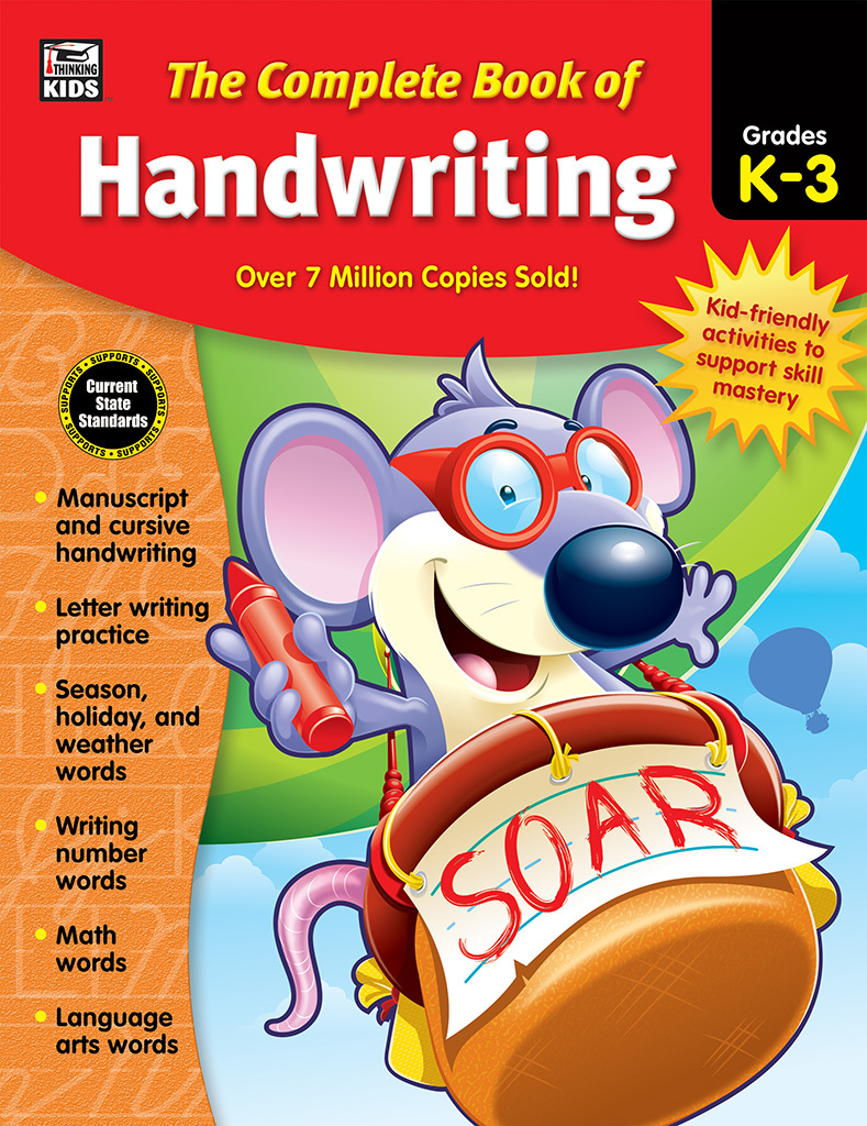 Carson Dellosa Complete Book of Handwriting Workbook for Kids—Grades K ...