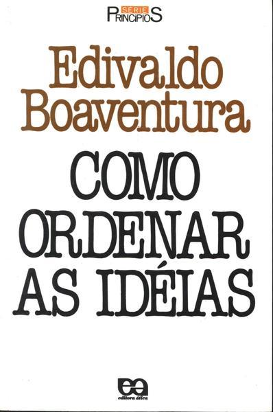 Como ordenar as ideias book cover