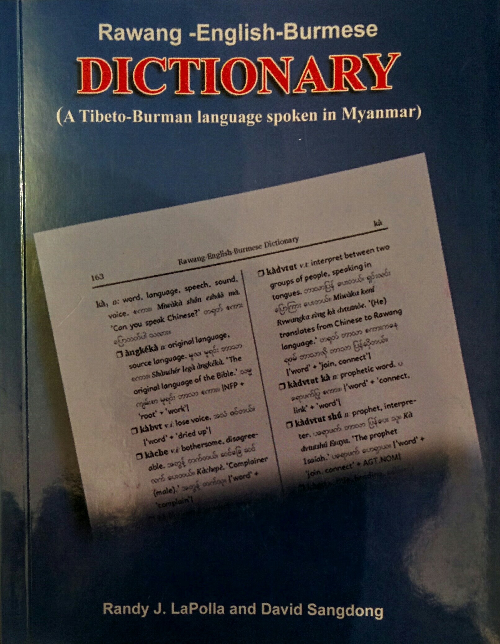 RawangEnglishBurmese Dictionary by Randy J. LaPolla Goodreads