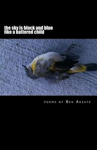 the sky is black and blue like a battered child book cover