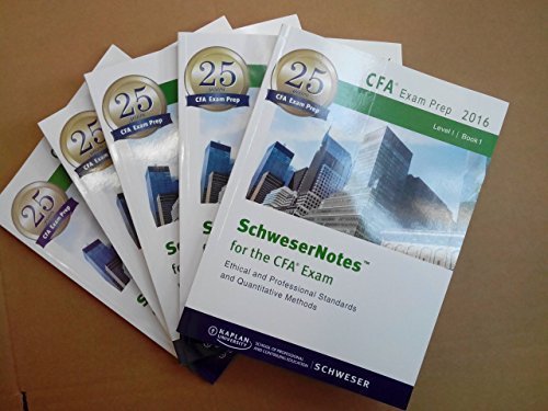 SchweserNotes CFA Level 1 2016 by Kaplan Schweser | Goodreads