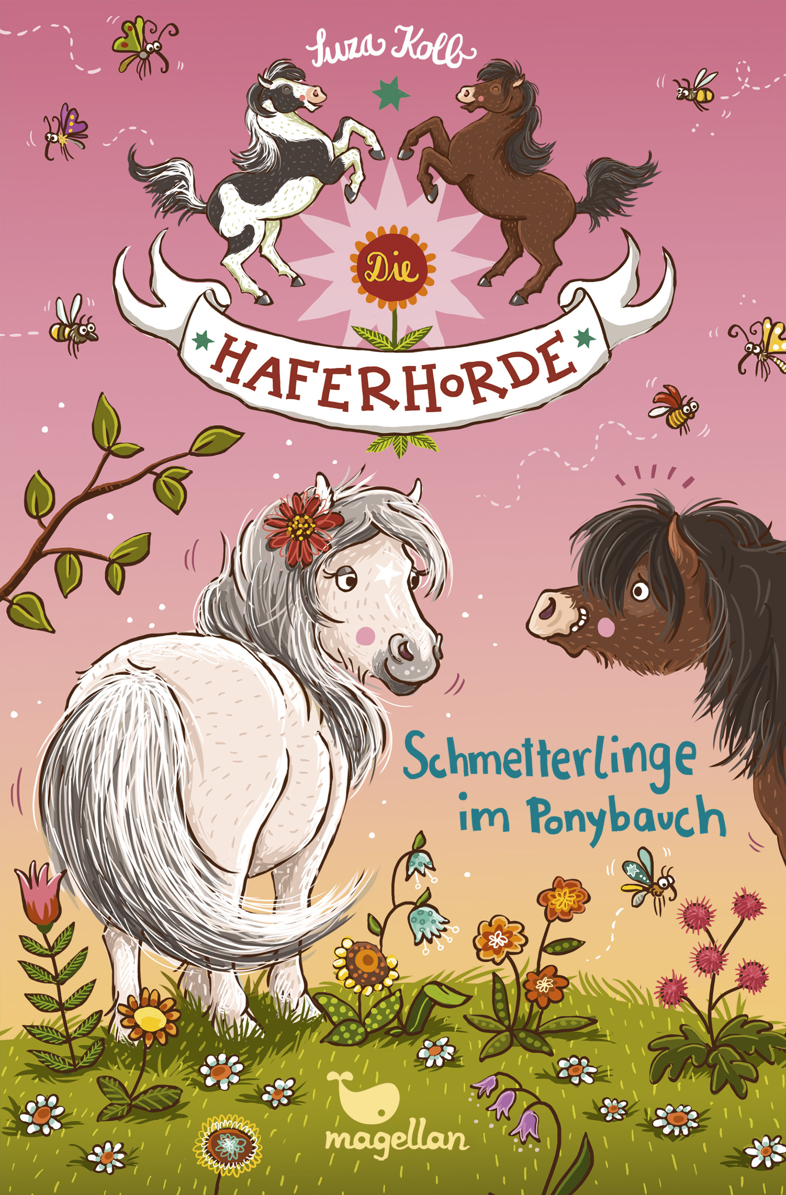 Schmetterlinge im Ponybauch