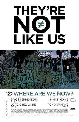 They're Not Like Us #12 book cover