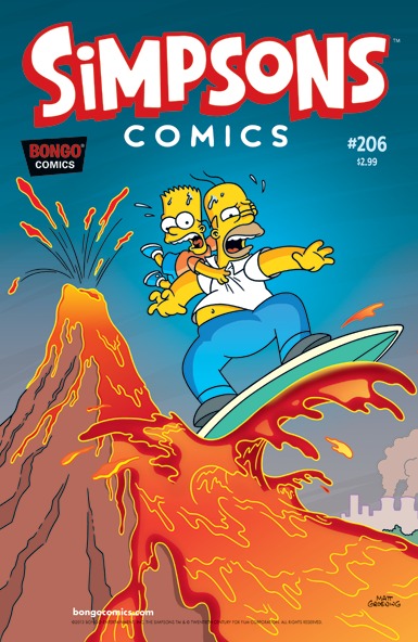 Simpsons Comics #206 book cover