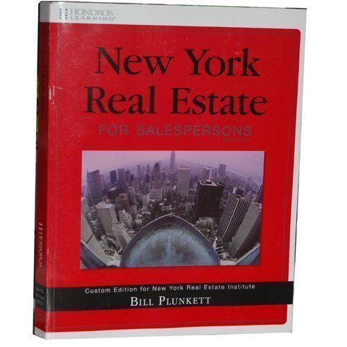 New York Real Estate for Salespersons by Bill Plunkett Goodreads