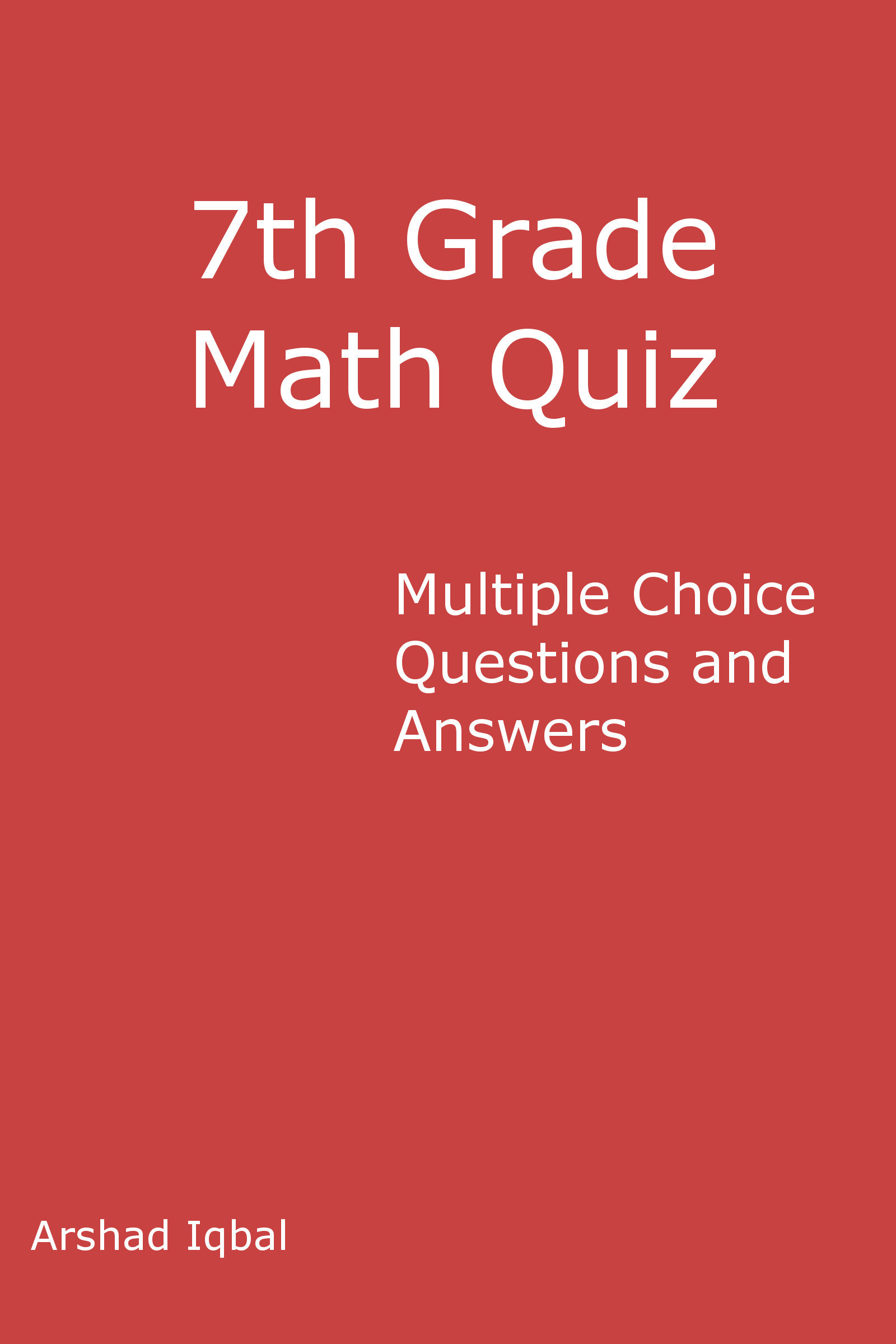 7th Grade Math Quiz Multiple Choice Questions (MCQs) Quiz & Tests by