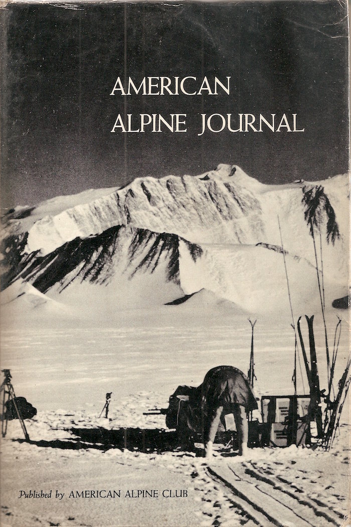 The American Alpine Journal 1967 by H. Adams Carter Goodreads