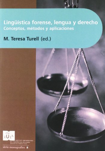 Lingüística forense, lengua y Derecho book cover