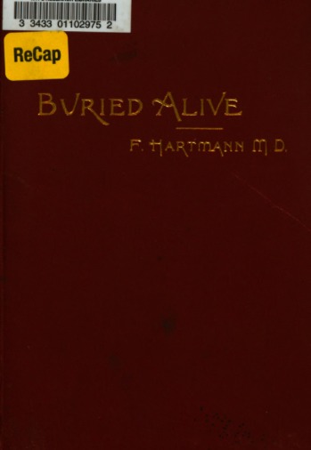 Buried Alive by Franz Hartmann