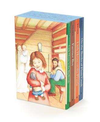 Little House in the Big Woods, Farmer Boy, Little House on the Prairie, On the Banks of Plum Creek book cover