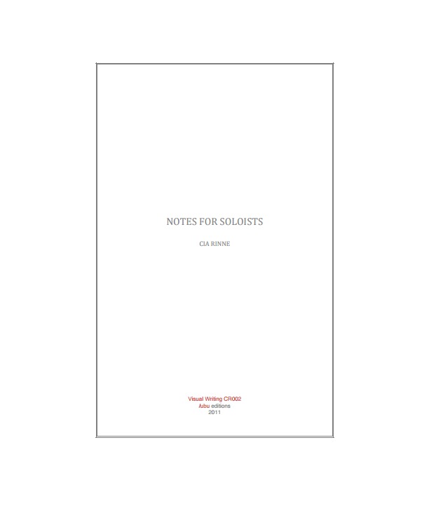 notes for soloists