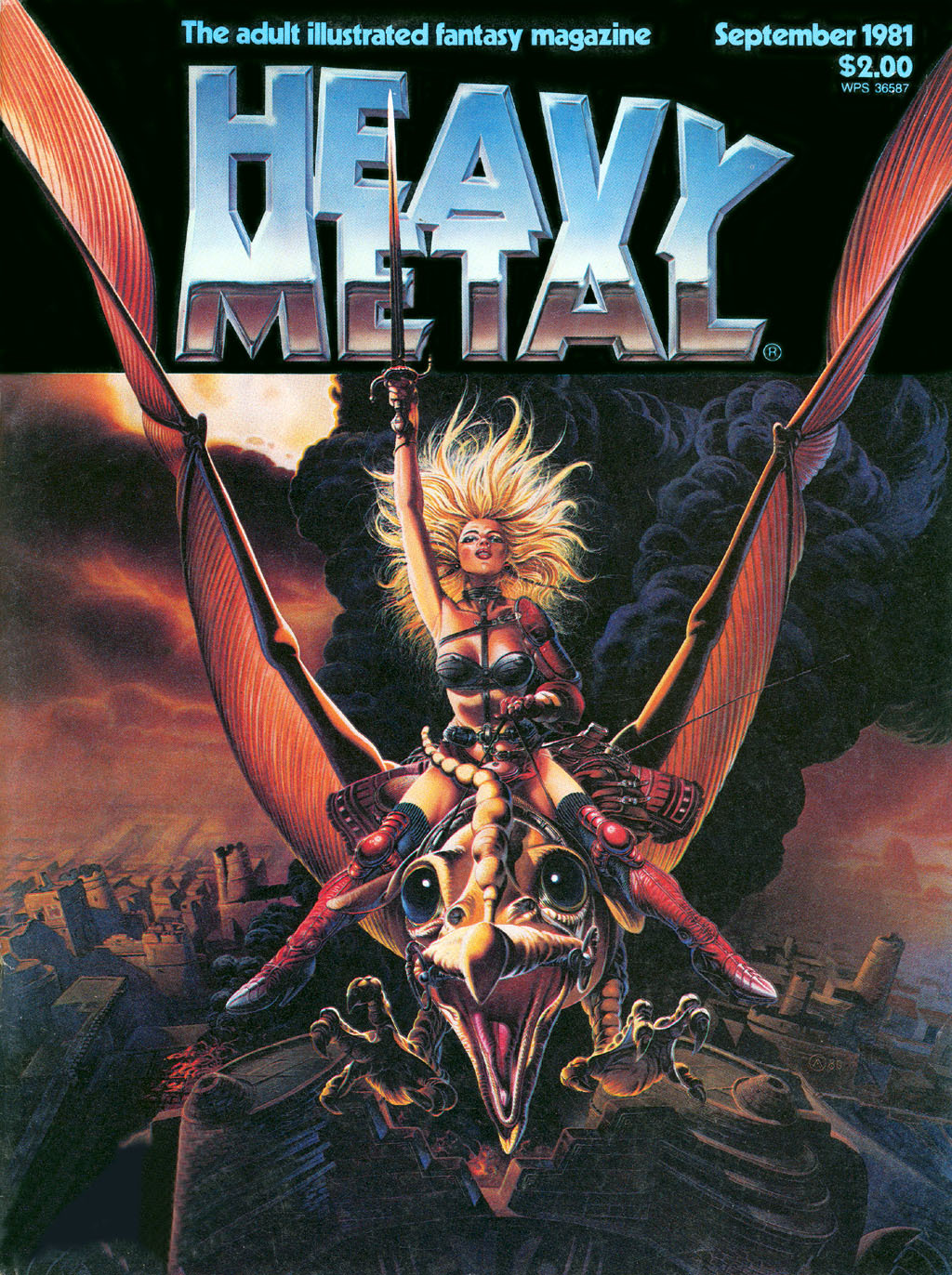 Heavy Metal, September 1981 (Heavy Metal 54) by Julie SimmonsLynch