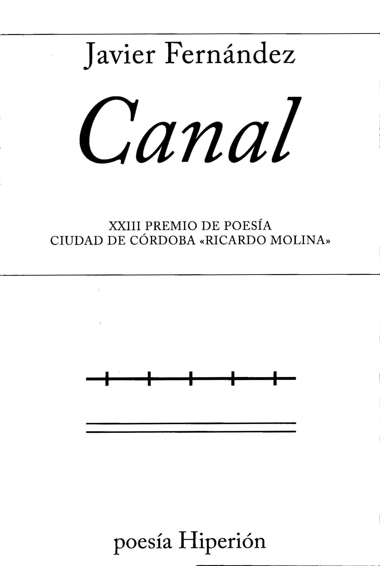 Canal book cover