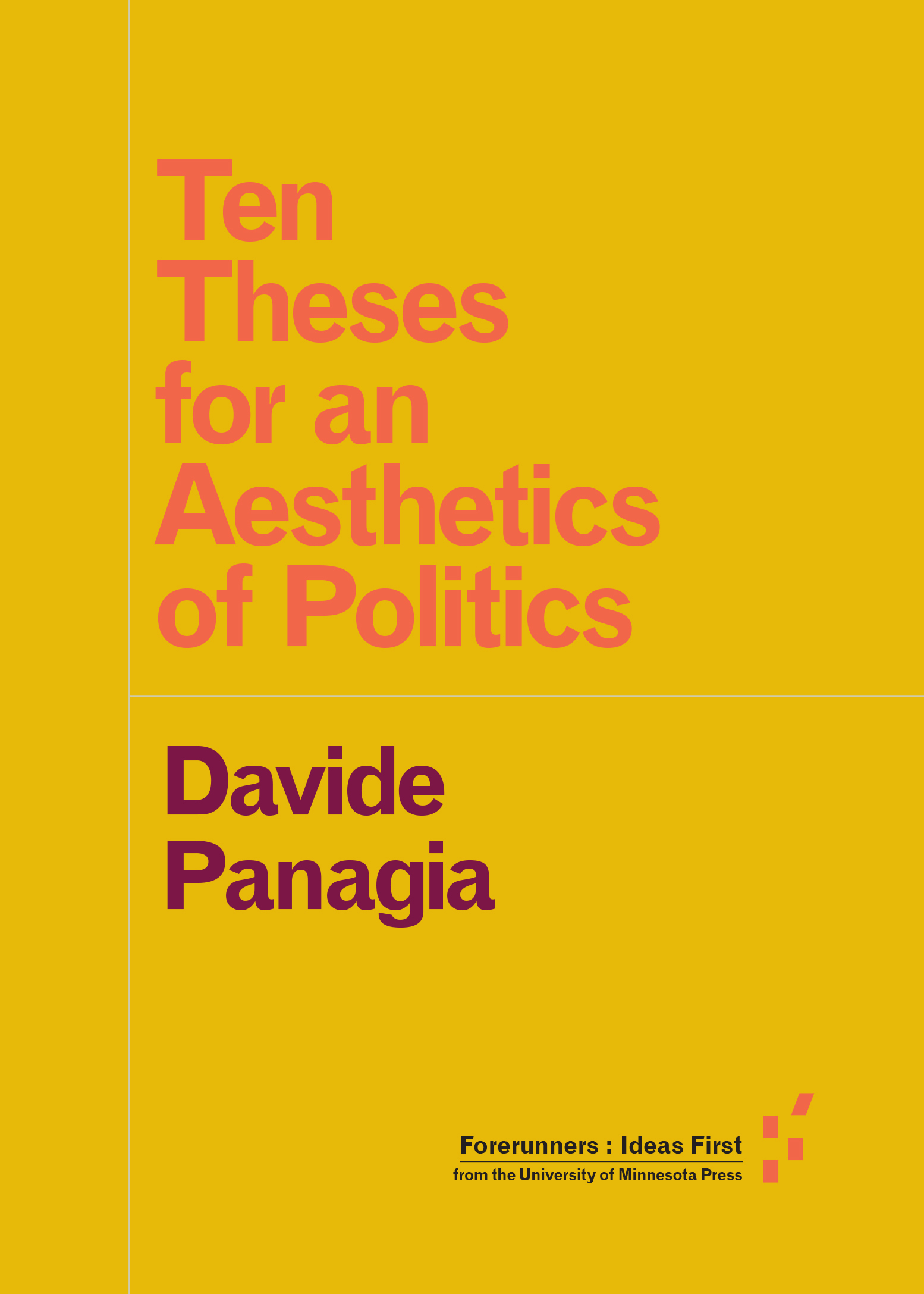 Ten Theses for an Aesthetics of Politics book cover