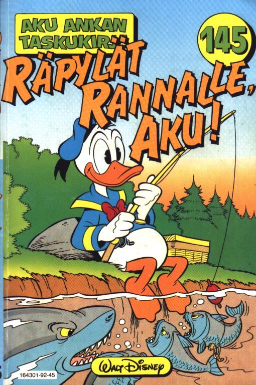 Räpylät rannalle, Aku! book cover