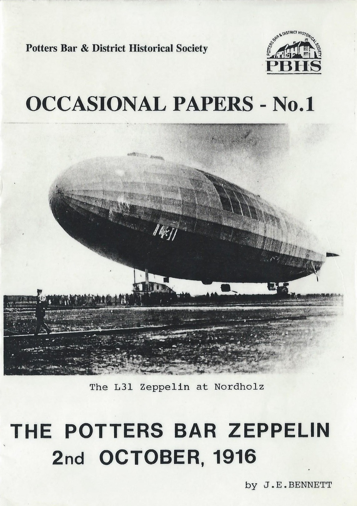 The Potters Bar Zeppelin 2nd October, 1916 by J.E. Goodreads