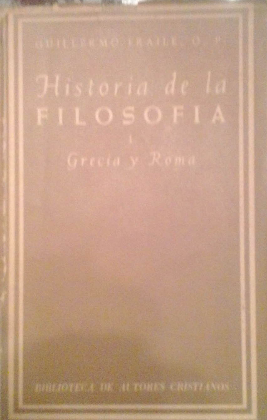 Historia de la Filosofía I: Grecia y Roma