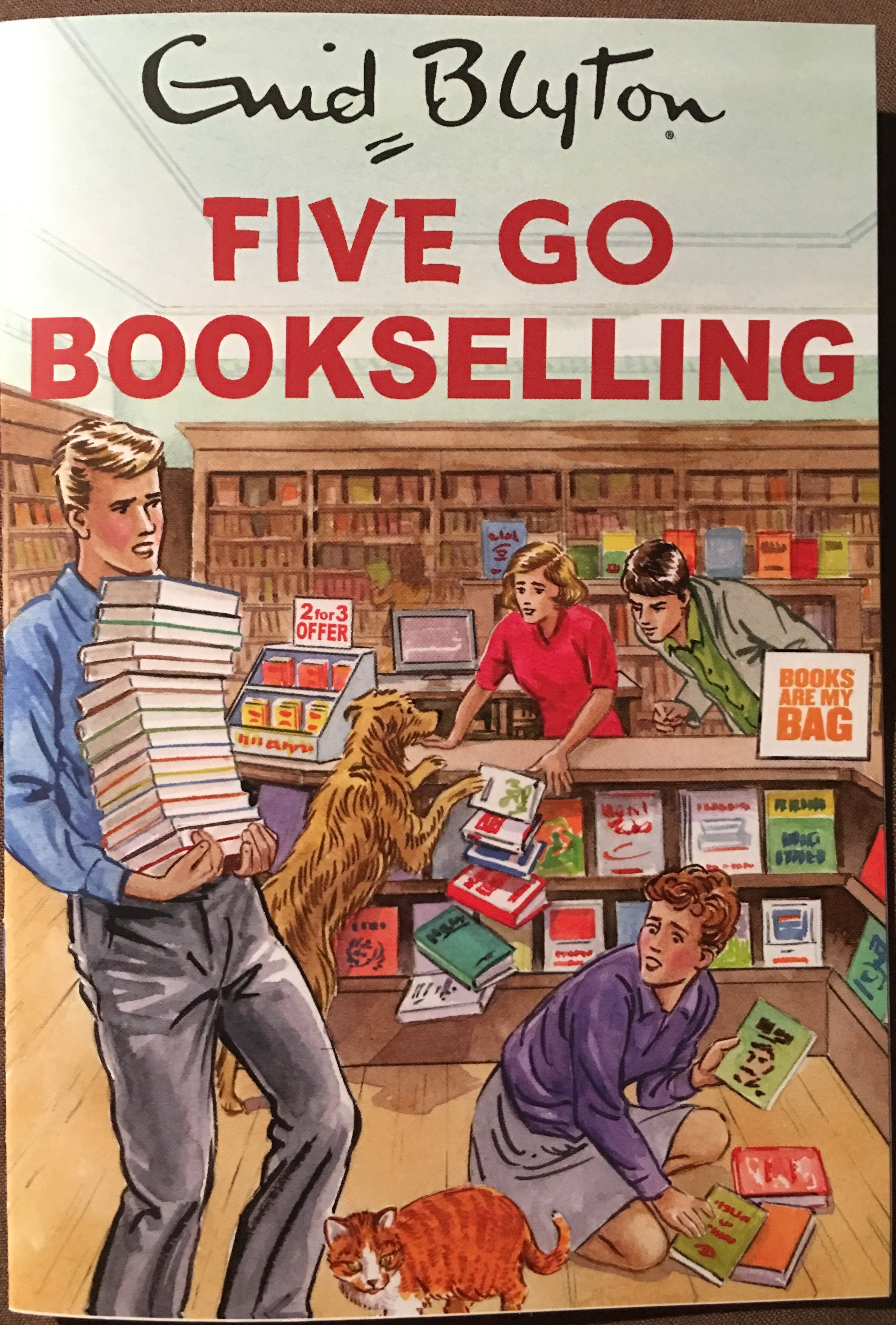 Five Go Bookselling book cover
