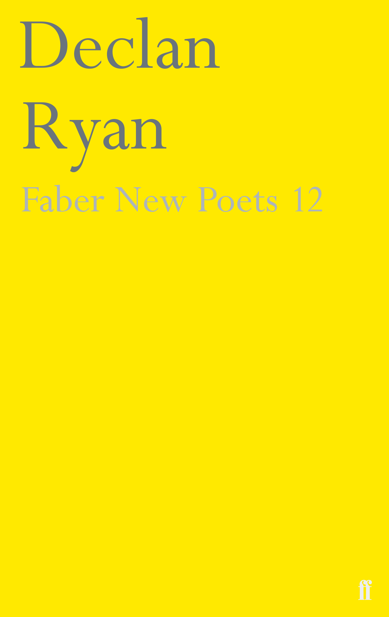 Faber New Poets 12 book cover
