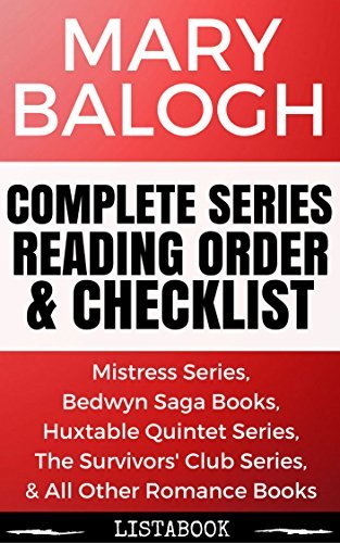 Mary Balogh Series Reading Order &amp; Checklist: Series List in Order ...