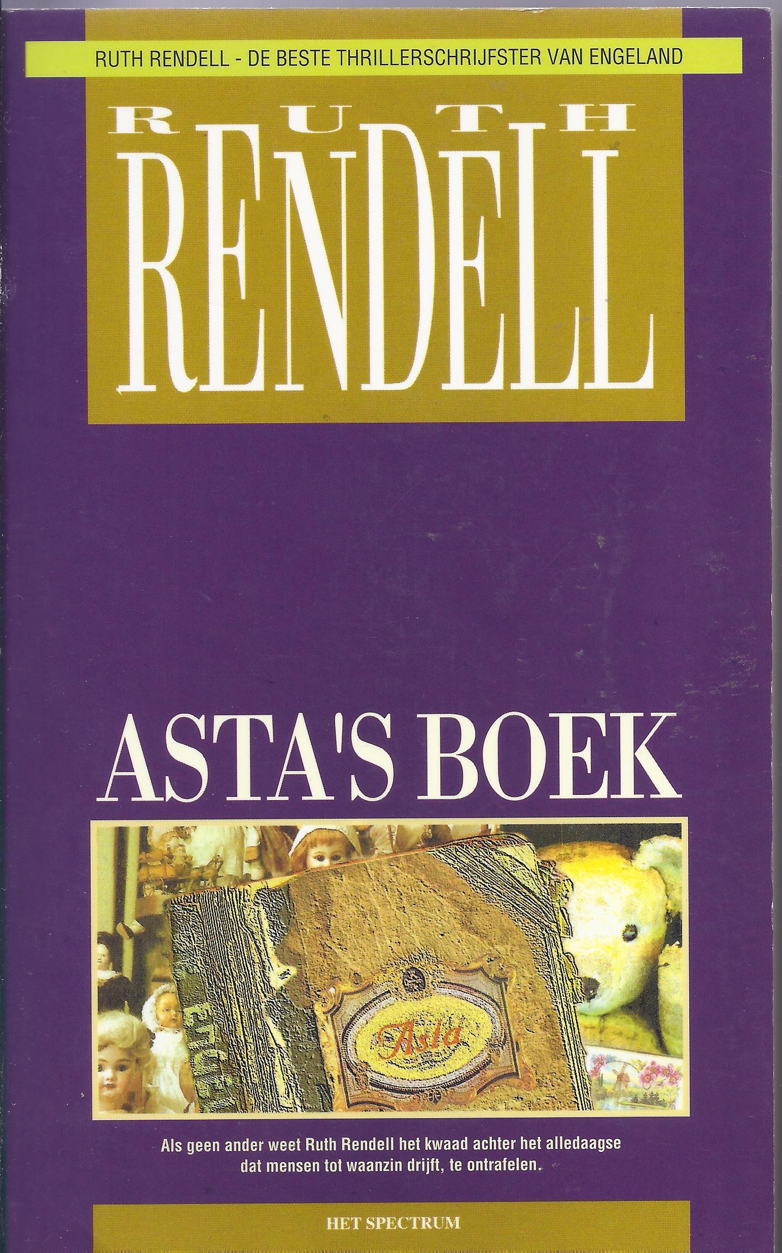 Asta's boek by Barbara Vine Goodreads