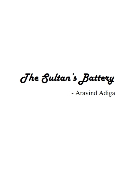 The Sultan's Battery book cover