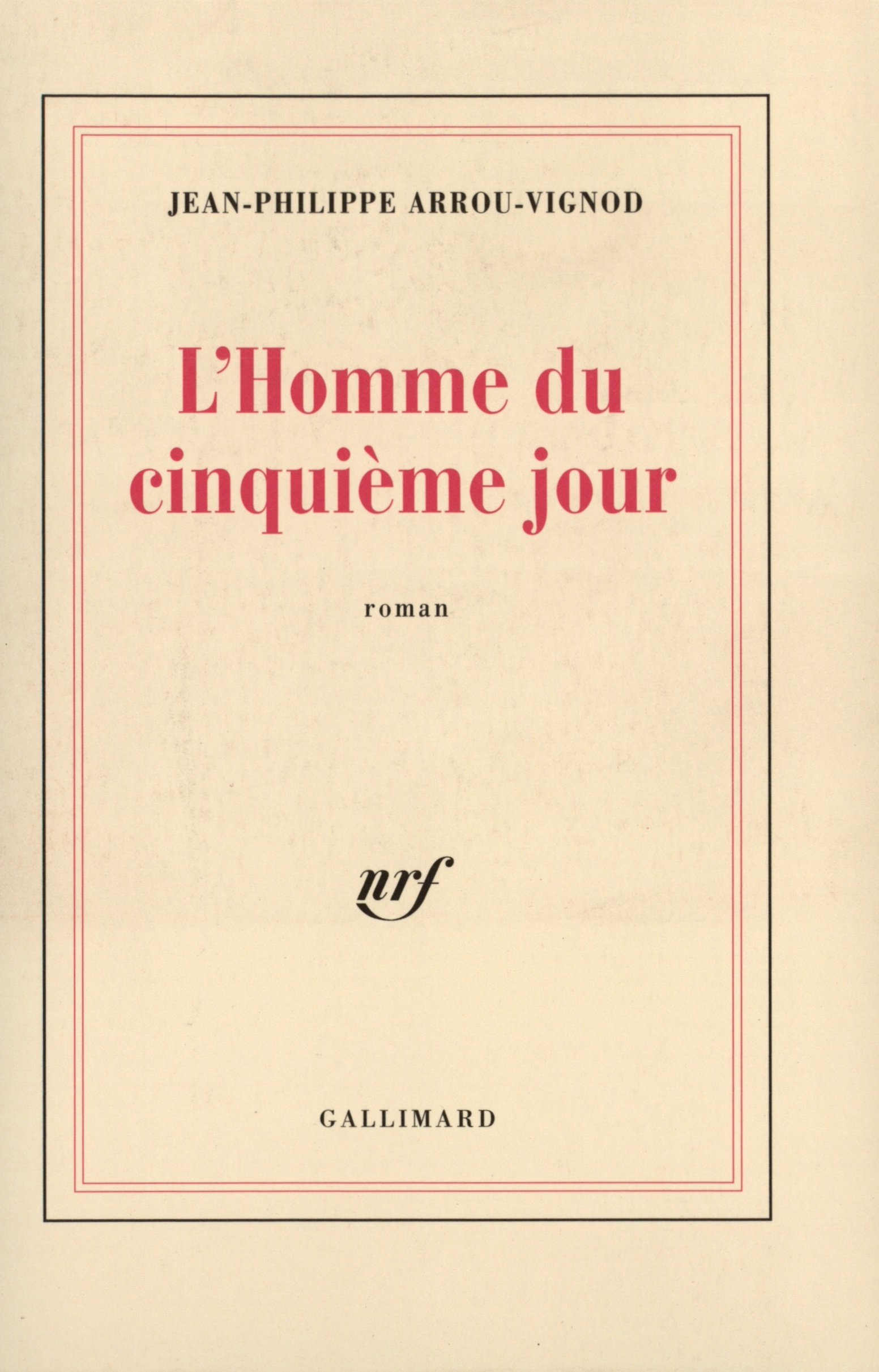 L'homme du cinquième jour book cover