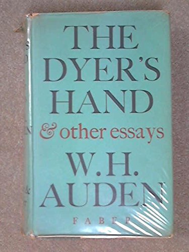 cover img of The dyer's hand, and other essays