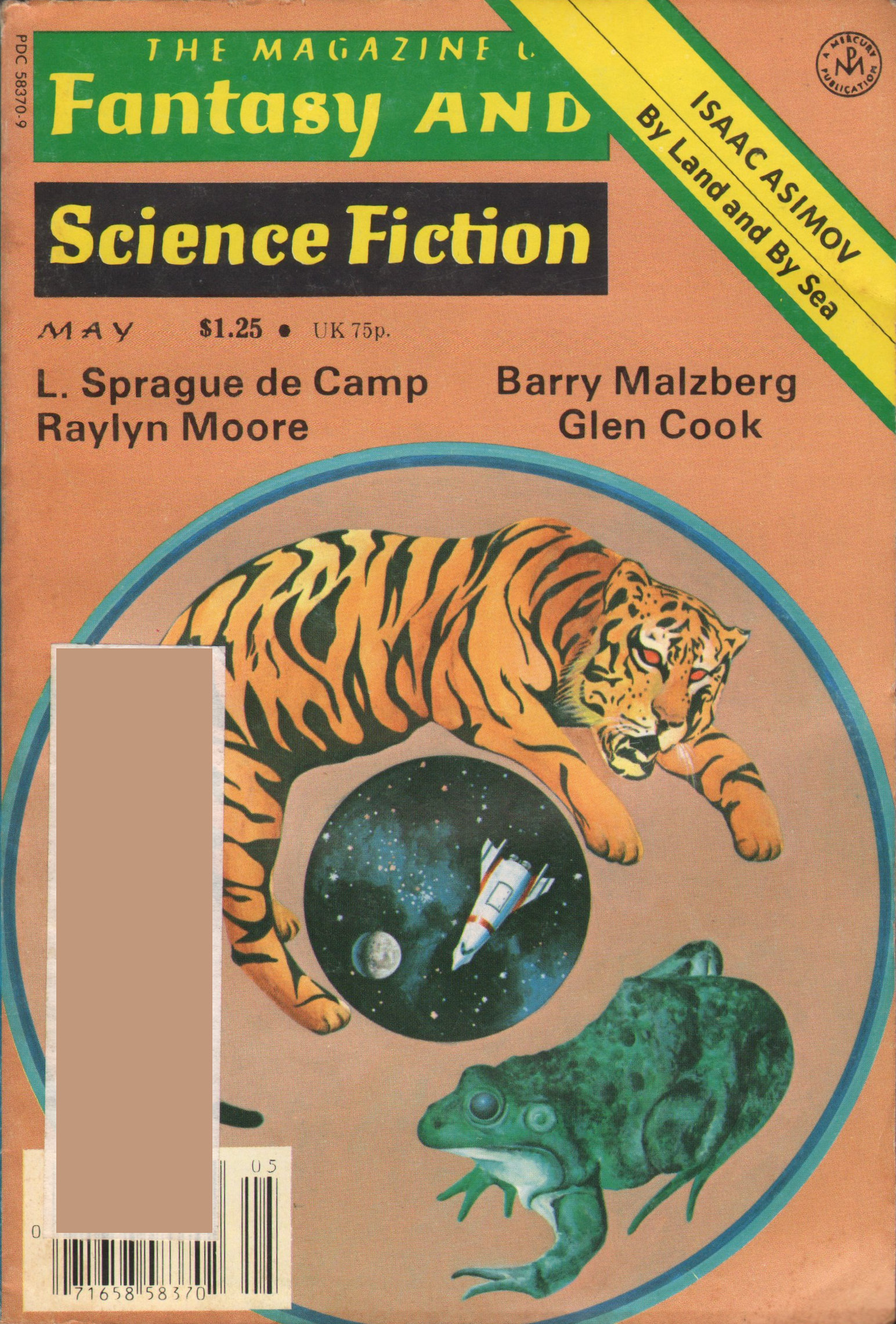 The Magazine of Fantasy and Science Fiction, May 1978 book cover