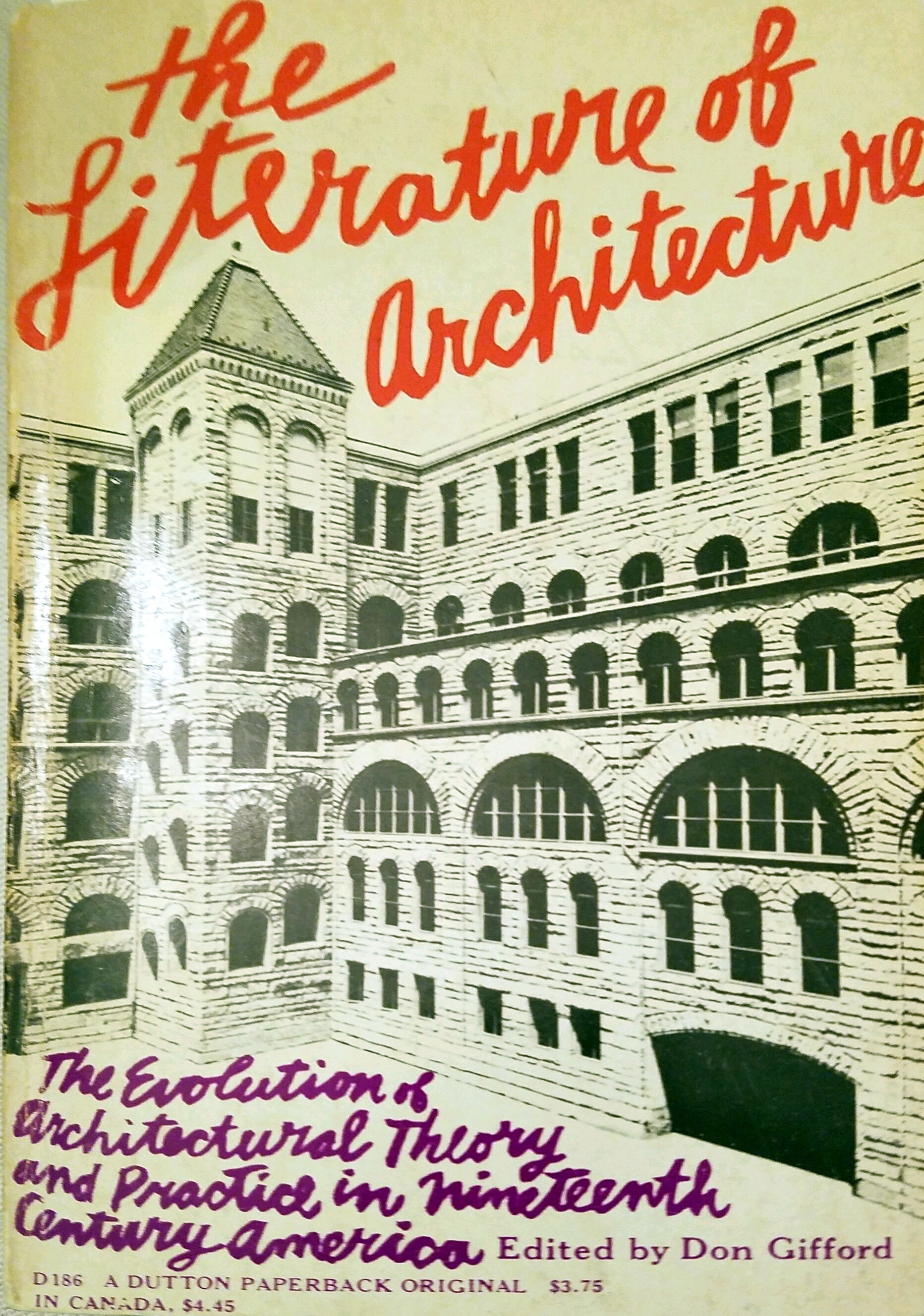 The Literature of Architecture The Evolution of Architectural Theory